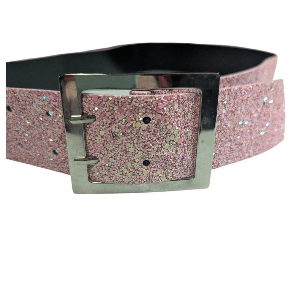 Pink Chunky‎ Glitter Bling Belt 2